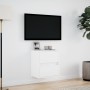 Mueble de TV de pared con luces LED blanco 41x31x45 cm en Muebles TV | Comprar online en Foro24