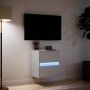 Mueble de TV de pared con luces LED blanco 41x31x45 cm en Muebles TV | Comprar online en Foro24