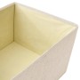 Set of stackable storage boxes 3 pcs cream fabric by vidaXL, Storage baskets - Ref: Foro24-332920, Price: 49,42 €, Discount: %
