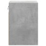 Muebles TV de pared luces LED 2 uds gris hormigón 41x31x45 cm