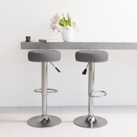 Kitchen stools 2 units dark gray fabric by vidaXL, Kitchen stools - Ref: Foro24-332972, Price: 104,63 €, Discount: %