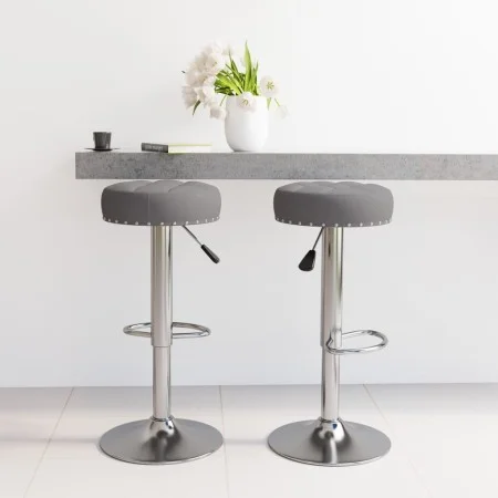 Taburetes de cocina 2 unidades tela gris oscuro de vidaXL, Taburetes de cocina - Ref: Foro24-332972, Precio: 105,90 €, Descue...