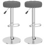 Kitchen stools 2 units dark gray fabric by vidaXL, Kitchen stools - Ref: Foro24-332972, Price: 104,63 €, Discount: %