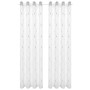 Cortinas 2 pcs Blanco 140 x 245 cm Poliéster