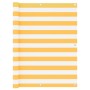 Toldo para balcón tela oxford blanco y amarillo 120x300 cm en Sombrillas | Comprar online en Foro24