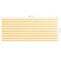 Toldo para balcón tela oxford blanco y amarillo 120x300 cm en Sombrillas | Comprar online en Foro24