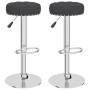 Taburetes de cocina 2 unidades tela negro de vidaXL, Taburetes de cocina - Ref: Foro24-332977, Precio: 104,37 €, Descuento: %