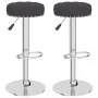 Taburetes de cocina 2 unidades tela negro de vidaXL, Taburetes de cocina - Ref: Foro24-332977, Precio: 102,62 €, Descuento: %