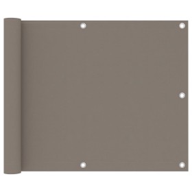 Toldo para balcón de tela Oxford gris taupe 75x400 cm en Sombrillas | Comprar online en Foro24