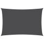 Toldo de vela rectangular tela Oxford gris antracita 6x8 m