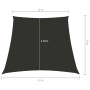 Toldo de vela tela oxford trapecio gris antracita 2/4x3 m en Sombrillas | Comprar online en Foro24