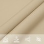 Toldo de vela rectangular tela Oxford beige 2,5x5 m en Sombrillas | Comprar online en Foro24