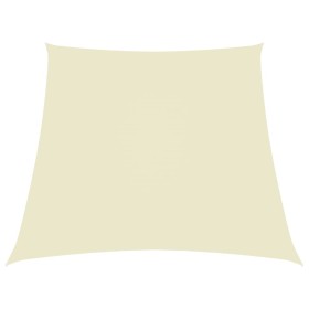 Toldo de vela trapezoidal de tela oxford color crema 3/5x4 m en Sombrillas | Comprar online en Foro24