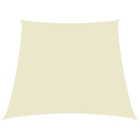 Toldo de vela trapezoidal de tela oxford color crema 3/5x4 m en Sombrillas | Comprar online en Foro24