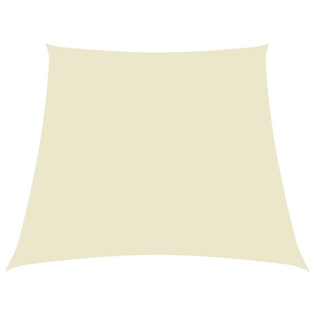 Toldo de vela trapezoidal de tela oxford color crema 3/5x4 m en Sombrillas | Comprar online en Foro24