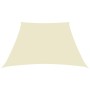 Toldo de vela trapezoidal de tela oxford color crema 3/5x4 m en Sombrillas | Comprar online en Foro24