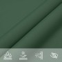 Toldo de vela triangular tela Oxford verde oscuro 5x5x6 m