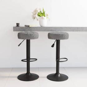 Kitchen stools 2 units dark gray velvet by vidaXL, Kitchen stools - Ref: Foro24-332996, Price: 112,87 €, Discount: %