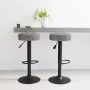 Taburetes de cocina 2 unidades terciopelo gris oscuro de vidaXL, Taburetes de cocina - Ref: Foro24-332996, Precio: 110,76 €, ...