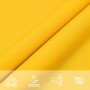 Toldo de vela cuadrado tela Oxford amarillo 2x2 m