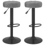 Taburetes de cocina 2 unidades terciopelo gris oscuro de vidaXL, Taburetes de cocina - Ref: Foro24-332996, Precio: 110,76 €, ...