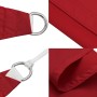 Toldo de vela triangular tela Oxford rojo 4x5x5 m