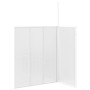 Mampara de ducha de pared en forma L 4 paneles plegables