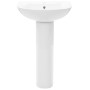 Lavabo de pie de cerámica blanco 520x440x190 mm