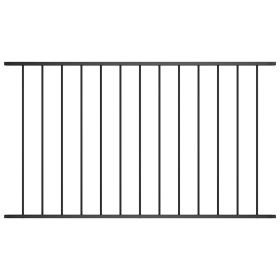 Panel de valla de acero con recubrimiento en polvo, 1,63 x 1 m