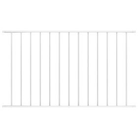 Panel de valla de acero con recubrimiento en polvo, 1,63 x 1 m