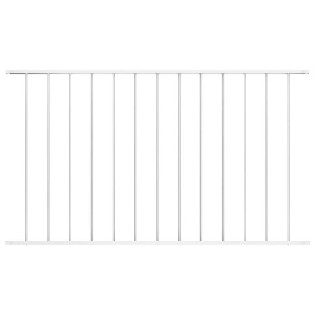 Panel de valla de acero con recubrimiento en polvo, 1,63 x 1 m