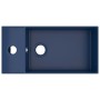 Lavabo con rebosadero cerámica azul oscuro