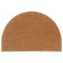 Felpudo semicircular de fibra de coco natural 60x90 cm