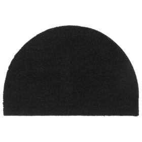 Felpudo semicircular de fibra de coco negro 40x60 cm