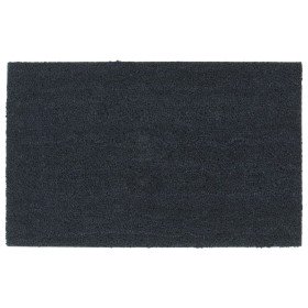 Felpudo de fibra de coco gris oscuro 50x80 cm