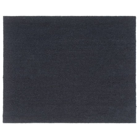 Felpudo de fibra de coco gris oscuro 80x100 cm