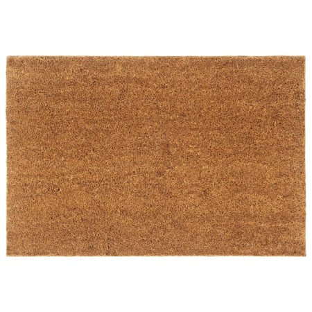 Felpudo semicircular de fibra de coco natural 60x90 cm