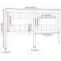 Kopfteil aus massivem Kiefernholz, 166 x 4 x 100 cm von vidaXL, Kopf- und Fußteile - Ref: Foro24-818680, Preis: 54,07 €, Raba...