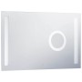 Espejo de pared de baño con LED y sensor táctil 100x60 cm