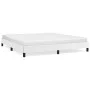 Estructura de cama de cuero sintético blanco 160x200 cm de vidaXL, Camas y somieres - Ref: Foro24-346911, Precio: 109,03 €, D...