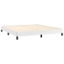 Bettgestell aus weißem Kunstleder, 160 x 200 cm von vidaXL, Betten und Lattenroste - Ref: Foro24-346911, Preis: 112,63 €, Rab...