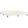 Estructura de cama de cuero sintético blanco 160x200 cm de vidaXL, Camas y somieres - Ref: Foro24-346911, Precio: 109,03 €, D...