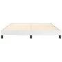 Estructura de cama de cuero sintético blanco 160x200 cm de vidaXL, Camas y somieres - Ref: Foro24-346911, Precio: 109,03 €, D...