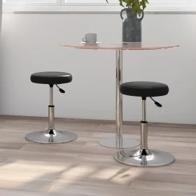 Dining chairs 2 units black synthetic leather by vidaXL, dining chairs - Ref: Foro24-333078, Price: 73,94 €, Discount: %