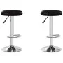 Küchenhocker 2 Einheiten Kunstleder schwarz von vidaXL, Küchenhocker - Ref: Foro24-333098, Preis: 96,24 €, Rabatt: %