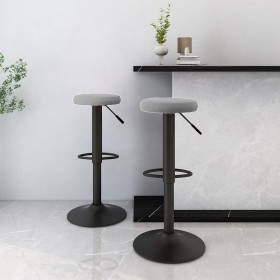 Küchenhocker 2 Einheiten hellgrauer Samt von vidaXL, Küchenhocker - Ref: Foro24-333143, Preis: 95,26 €, Rabatt: %