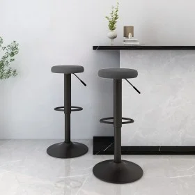 Kitchen stools 2 units dark gray velvet by vidaXL, Kitchen stools - Ref: Foro24-333144, Price: 93,17 €, Discount: %