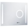 Espejo de pared de baño con LED y sensor táctil 80x60 cm