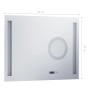 Espejo de pared de baño con LED y sensor táctil 80x60 cm