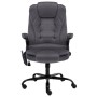 Silla de oficina de masaje terciopelo gris oscuro